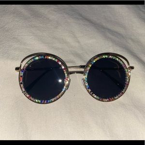 circle rhinestone sunglasses